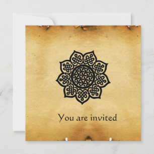 MAGIC EVENT parchment Invitation