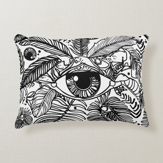Magic eye. Symbol of Omniscience & Supreme Being  Decorative Cushion (Front)