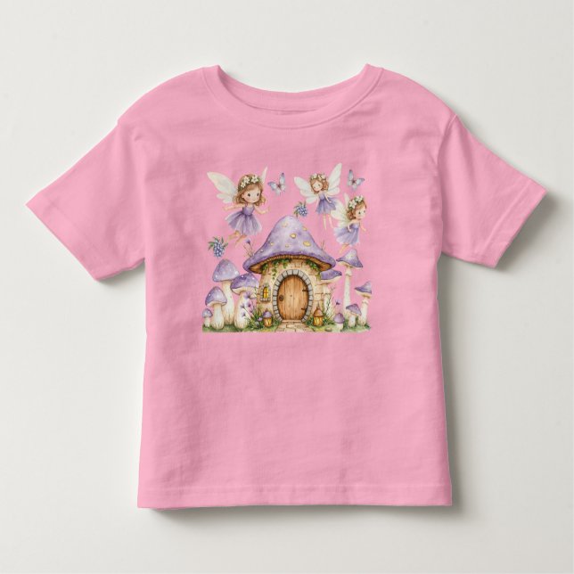 Magic Fairies Purple Garden Toddler T-Shirt (Front)