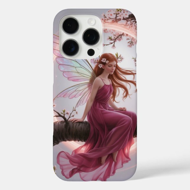 Magic Fairy Among Cherry Flowers - Illustration d Case-Mate iPhone Case (Back)