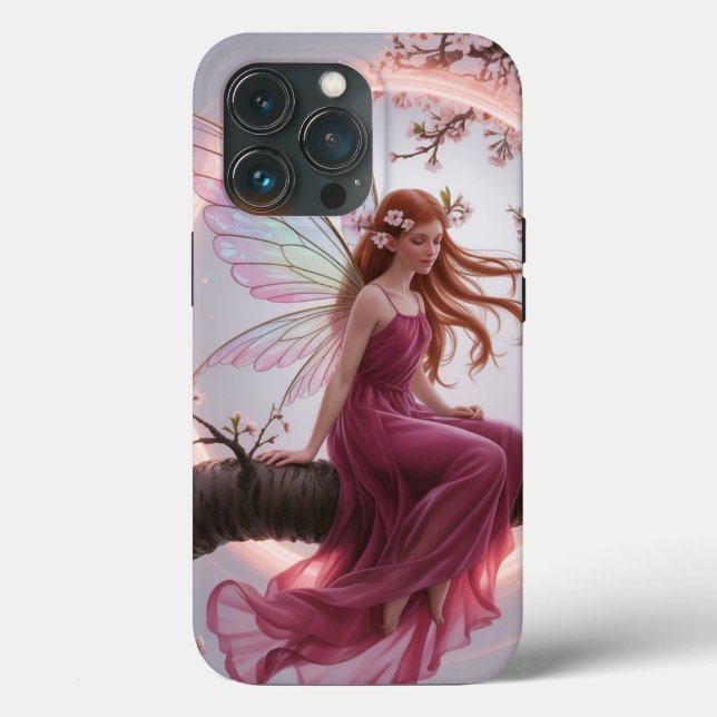 Magic Fairy Among Cherry Flowers - Illustration d Case-Mate iPhone Case (Back)