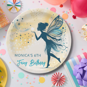 Magic Fairy dust and stars kids birthday Paper Plate
