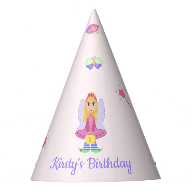 Magic Fairy Party | Girl's Birthday Celebration Hat (Front)