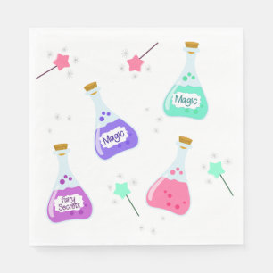 Magic Fairy Party   Girl's Birthday Celebration Napkin