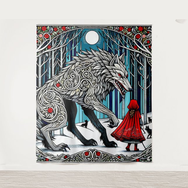 Magic Fairy Tales, Scandinavian Design Tapestry (Front)