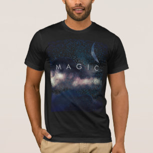 Magic Fantasy Astronomy Crescent Clouds T-Shirt