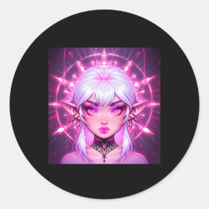 Magic Fantasy Elf Anime Girl Sticker