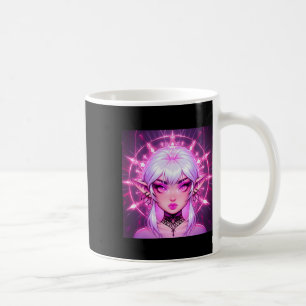 Magic Fantasy Elf Anime Girl Sticker Coffee Mug