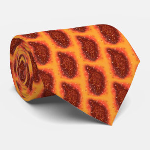 Magic Fire Tigers Running In Galaxy Starry Night Tie