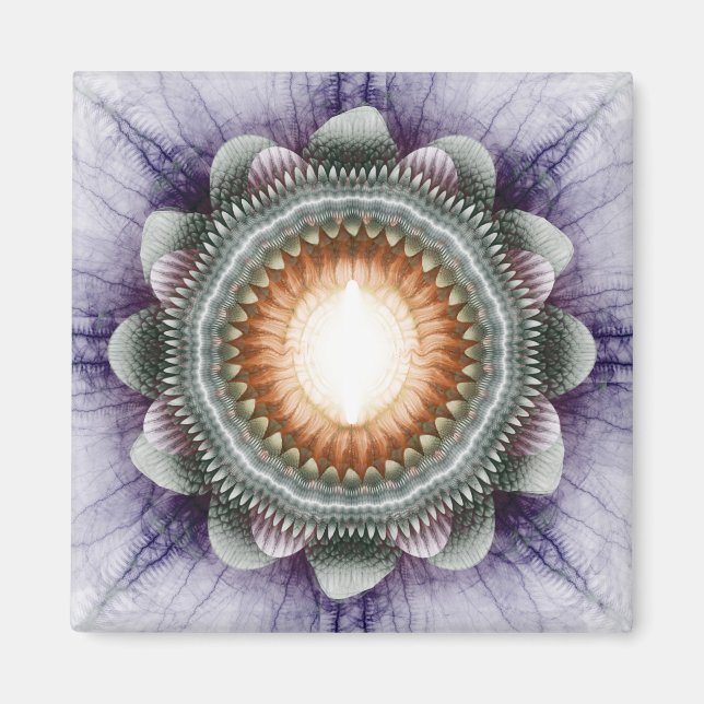 Magic floral ornament magnet (Front)