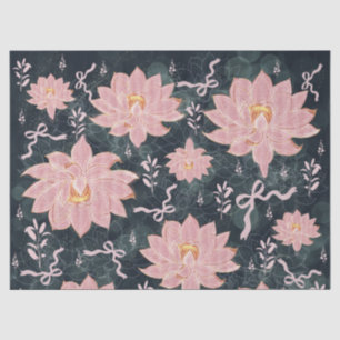 Magic florals with glitter design tissue paper