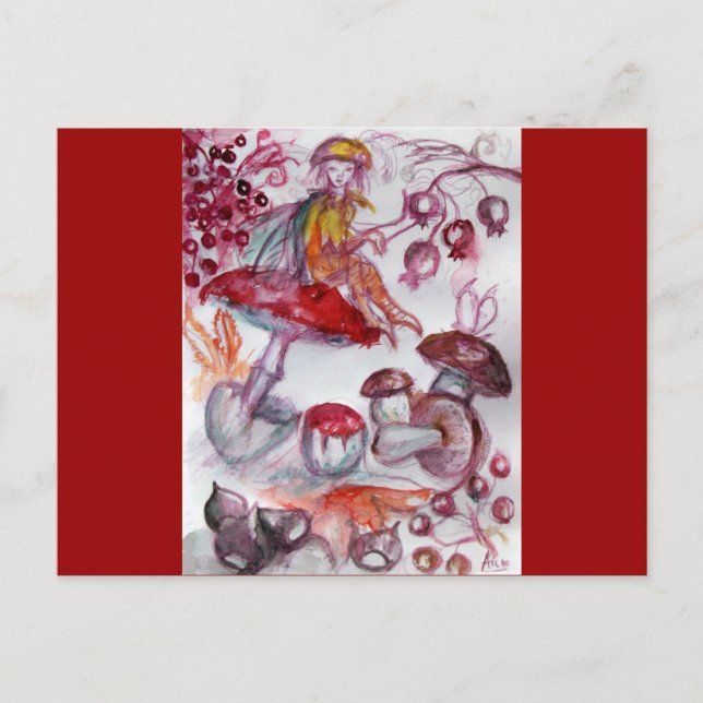 MAGIC FOLLET OF MUSHROOMS POSTCARD (Front)