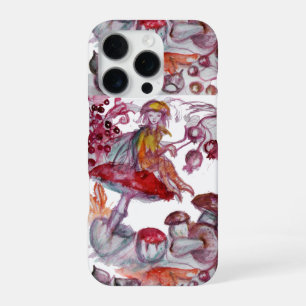 MAGIC FOLLET OF MUSHROOMS Red White Floral Fantasy iPhone 16 Pro Case