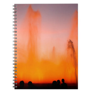 Magic Fountain of Montjuic, Barcelona, Spain. Nigh Notebook