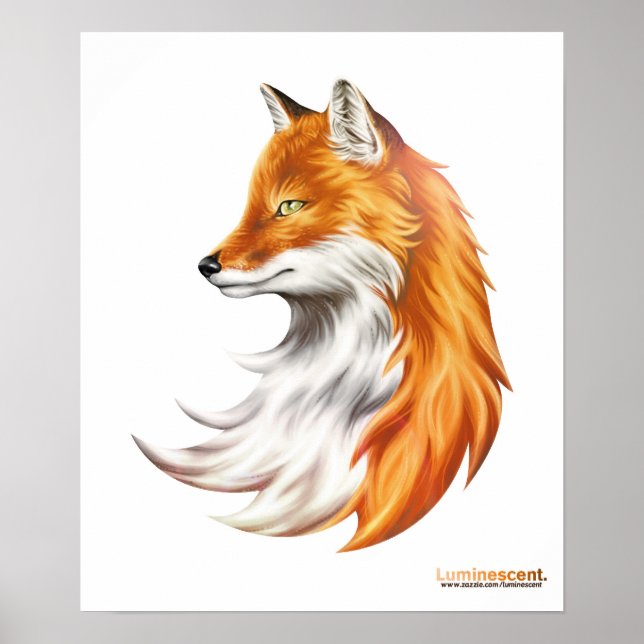 Magic Fox - White Poster (Front)