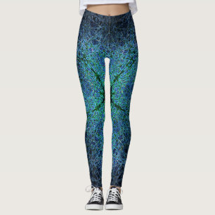 Magic galaxy matrix wallpaper leggings