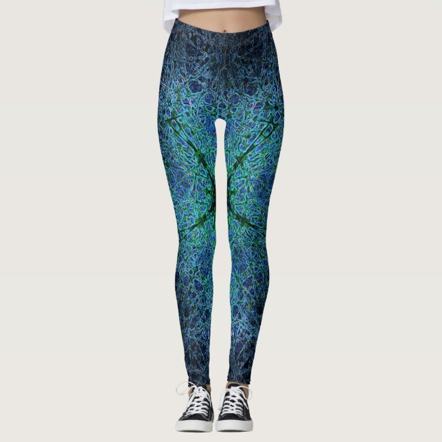 Magic galaxy matrix wallpaper leggings (Front)