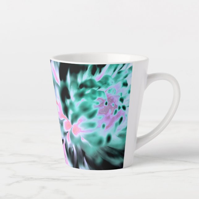 Magic Garden Flower Print Latte Mug (Right)