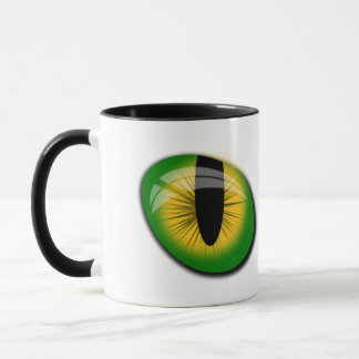Magic Green Yellow Cat Eyes Drink Milk Tea Water Mug