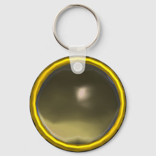 MAGIC GREY AGATE GEM STONE KEY RING