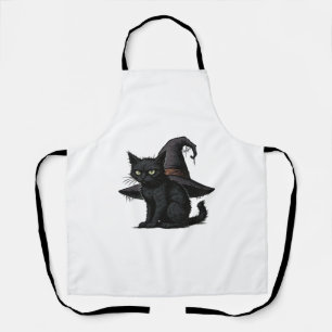 Magic Halloween Cat Classic T-Shirt Apron