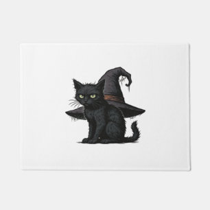 Magic Halloween Cat Classic T-Shirt Doormat