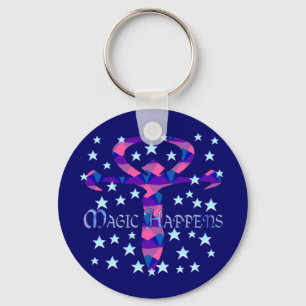 Magic Happens Key Ring
