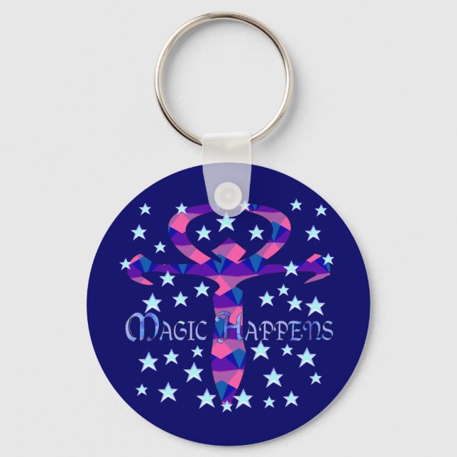 Magic Happens Key Ring (Front)
