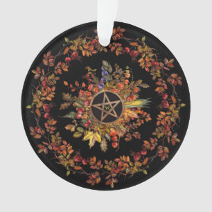 Magic Harvest With Pentagram Monogram Ornament