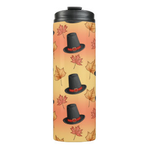 Magic Hat and Autumn Leaves Thermal Tumbler
