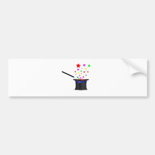 Magic Hat And Wand Bumper Sticker