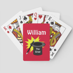 Magic Hat Personalised Playing Cards