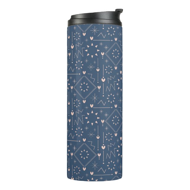 Magic Heart Pattern Thermal Tumbler (Rotated Left)