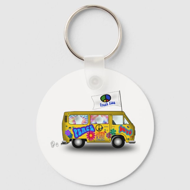 Magic Hippie Van Key Ring (Front)