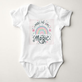 Magic illustration baby bodysuit
