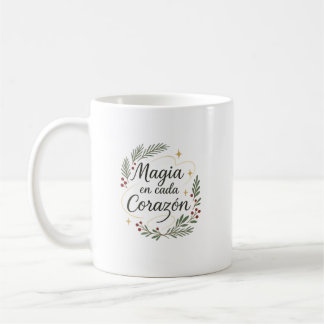 ✨ Magic in Every Heart - Christmas Calligraphy Coffee Mug