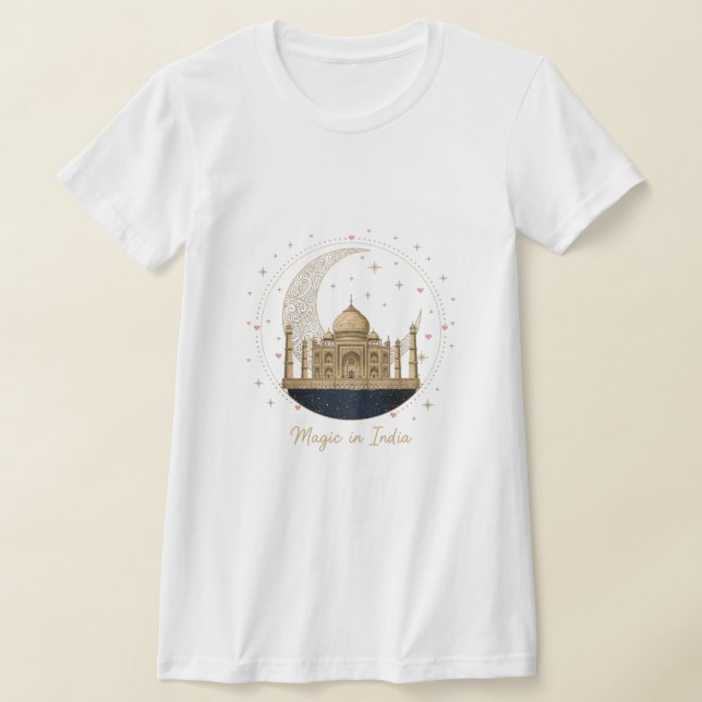 Magic in India T-Shirt - Elegant Taj Mahal (Laydown)