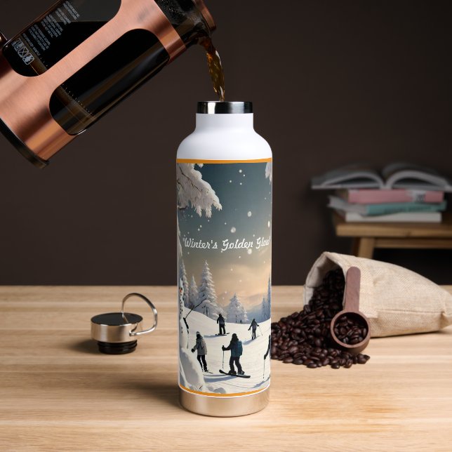 "Magic in Snow" Water Bottle (Coffee)
