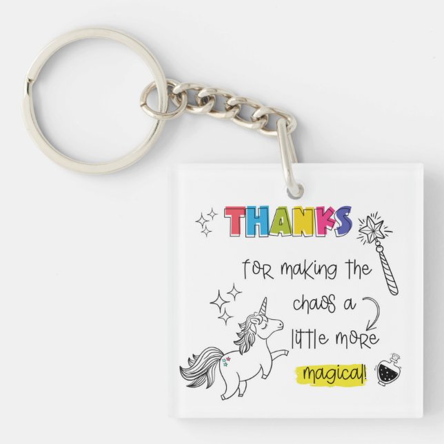 Magic in the Chaos SEND teacher Gift Key Ring (Front)