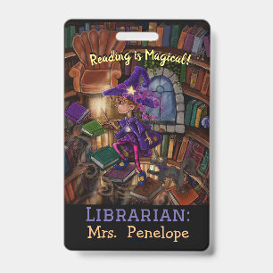 Magic In the Library 'Reading is Magical' ID Badge