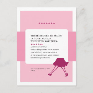 Magic in Your Motion Vintage Bad Advice Postcard