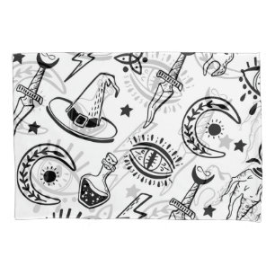 Magic Ink Drawing Seamless Pattern Pillowcase