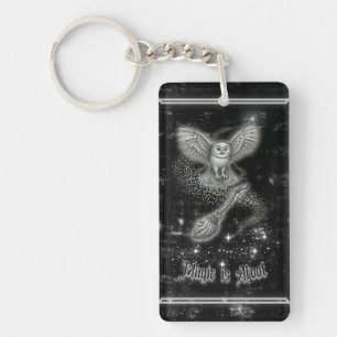 Magic is Afoot Midnight Samhain Witchcore Card Key Ring