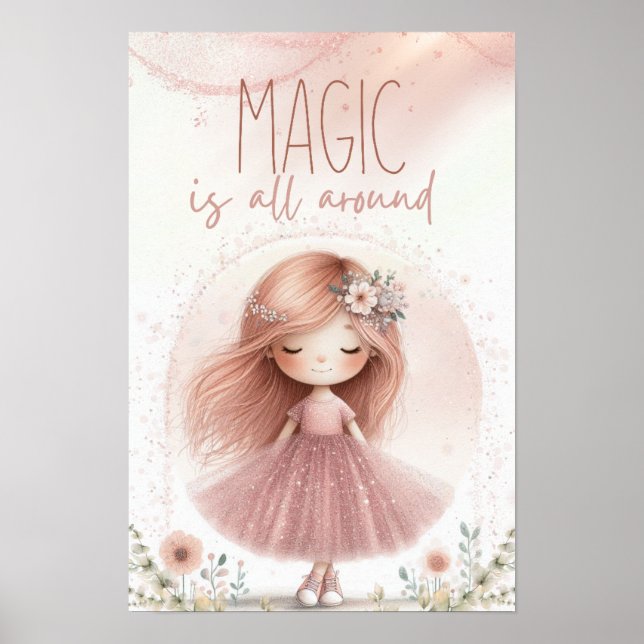 Magic is all aroud, Girl poster (Front)