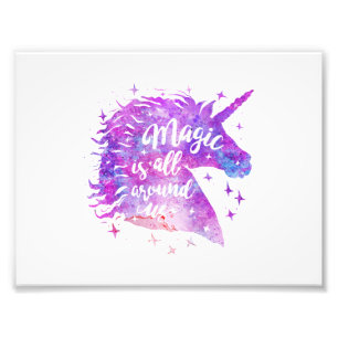 Magic is all around us - Choose background colour Photo Print