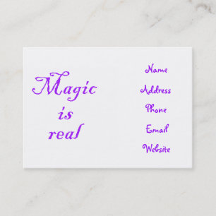 Magic is Real-business cards
