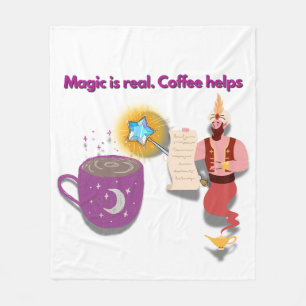 Magic Is Real, Coffee Helps – Cosy Wizard Blanket