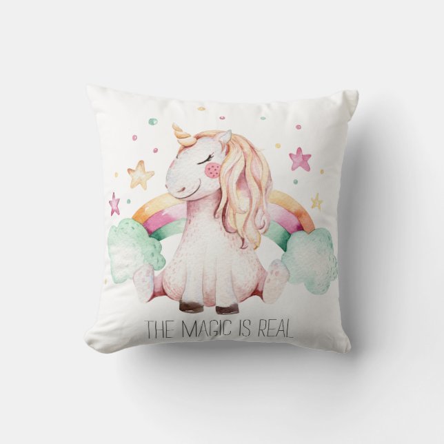 Magic is Real Unicorn Cushion (Front)