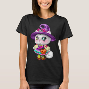 Magic Kitten Cat Costume for Teen Girls  Pentagram T-Shirt