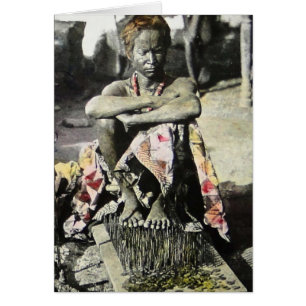 Magic Lantern Slide Fakir India on a Bed of Nails